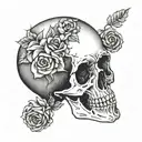 Memento Mori tattoo design idea