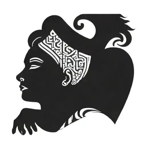 a story of a grandmother who raised her grandson then passed on and the boy grew successful. tattoo design idea