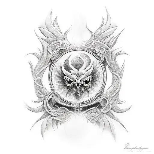 fenix tattoo design idea
