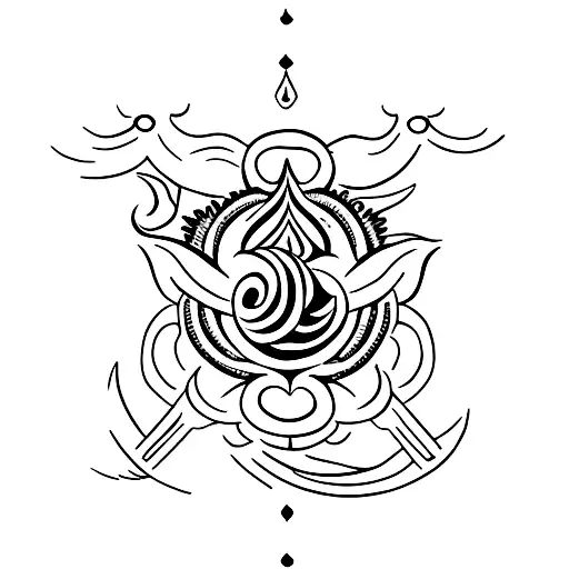 shiva Parvati tattoo  tattoo design idea