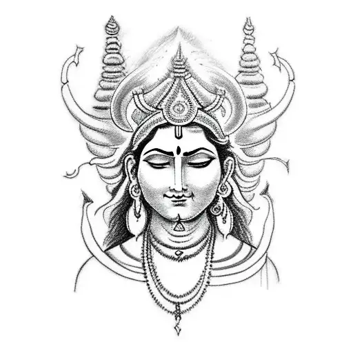 shiva Parvati tattoo  tattoo design idea