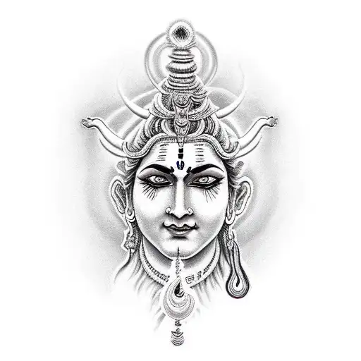 shiva Parvati tattoo  tattoo design idea