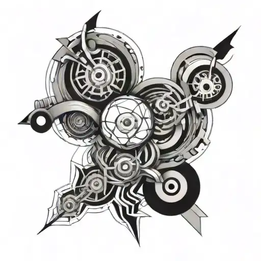 A tattoo design inspired by the concept of questioning, with abstract elements representing curiosity tattoo design idea