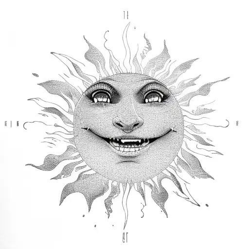 The sun will always come after the storm tattoo design idea