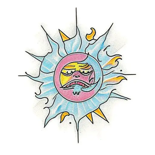 The sun will always come after the storm tattoo design idea