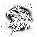 Eagle with two heads tattoo design idea
