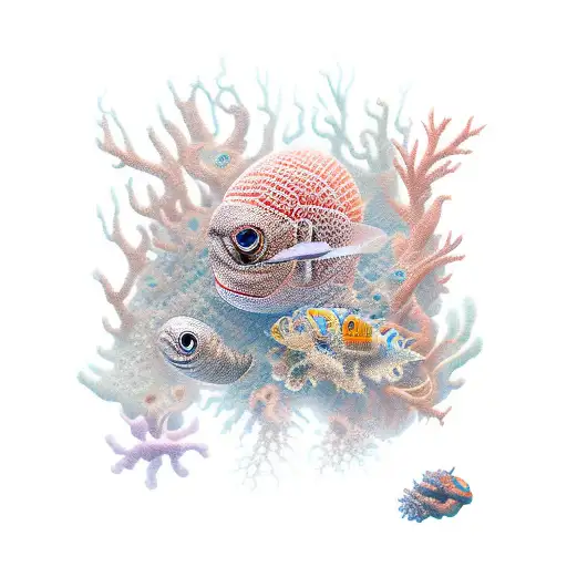 Underwater scene 🙏❤️ #ocean #underwater #turtle #fish #coral #stingray # tattoo #oceantattoo #holidaymemories #vancouvertattoo #van... | Instagram
