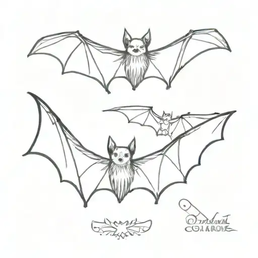 bat tattoo for collarbone tattoo design idea