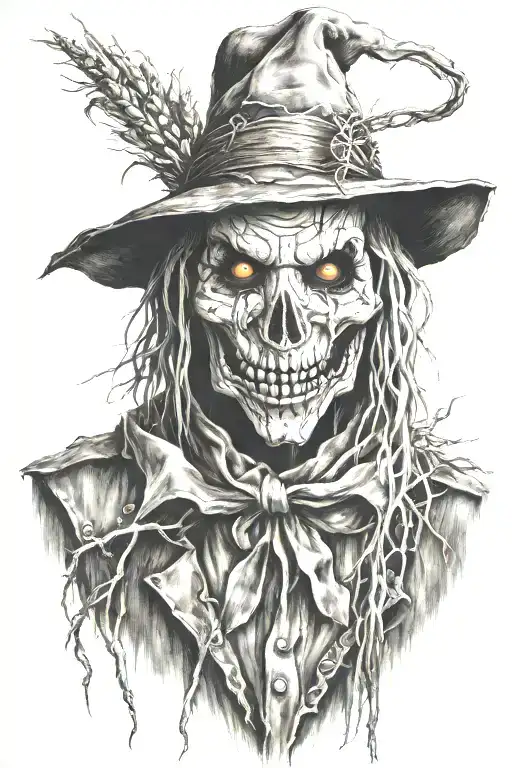 Scarecrow character tattoo design idea