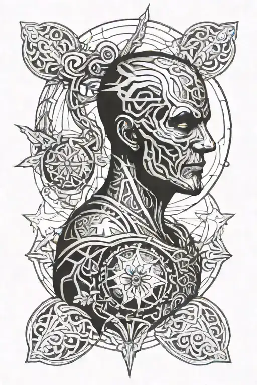 Homelander tattoo design idea