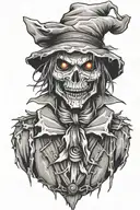 Scarecrow character tattoo design idea