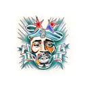 2pac tattoo design idea