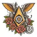 electrical mine tattoo design idea