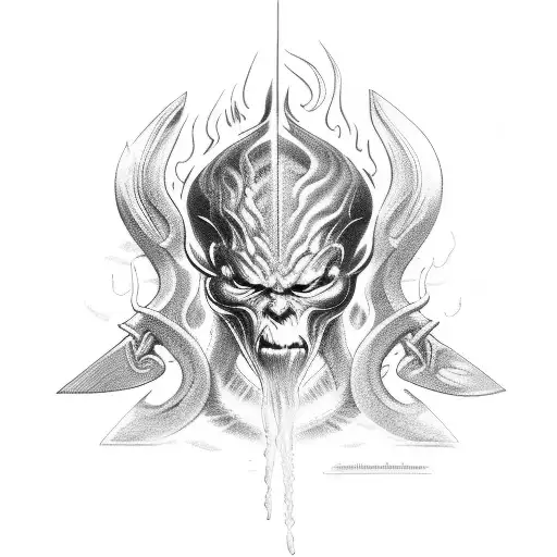 Prometheus Giving Fire tattoo design idea