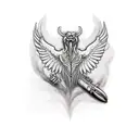 Prometheus Giving Fire tattoo design idea