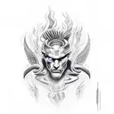 Prometheus Giving Fire tattoo design idea