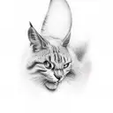 dad vaiting for daughter on heavens stairs tattoo design idea