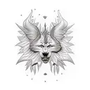 dad vaiting for daughter on heavens stairs tattoo design idea