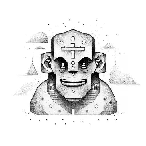 Jewish golem  tattoo design idea