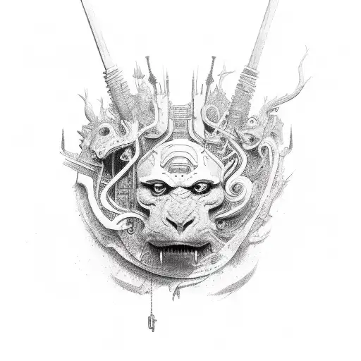 El poe tattoo design idea