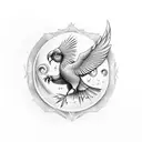 Liverbird tattoo design idea