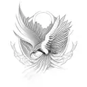 Liverbird tattoo design idea