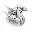 hippogriff from harry potter tattoo design idea