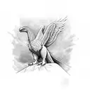 hippogriff from harry potter tattoo design idea