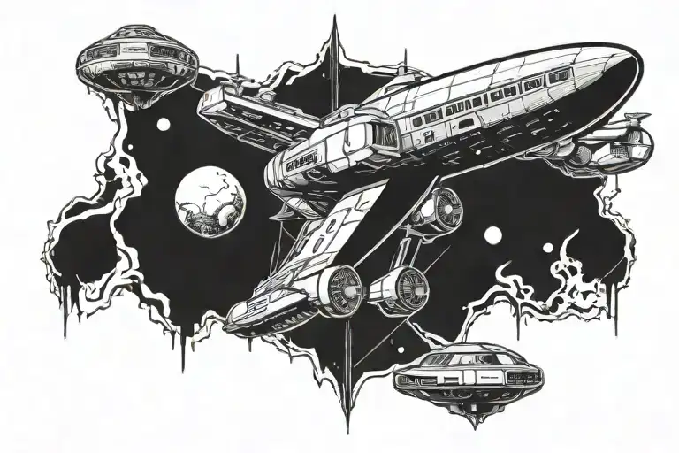 starship Enterprise tattoo design idea