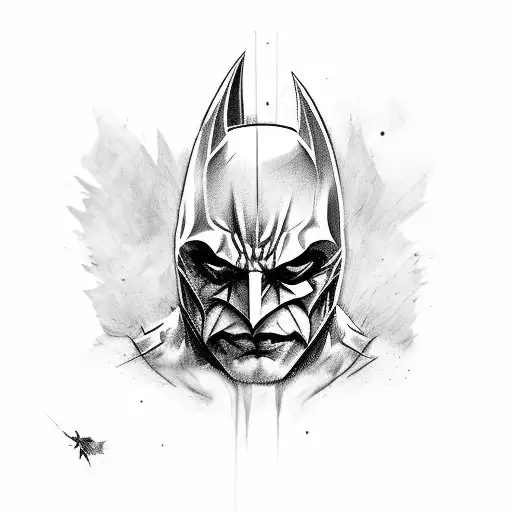 dark knight joker tattoo design idea