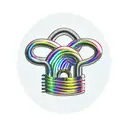 padlock and rainbow tattoo design idea