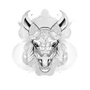 ford mustang tattoo design idea