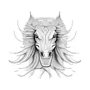 ford mustang tattoo design idea