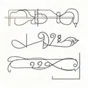 999 Text But Shaped tattoo design idea