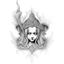 gothic cherubs Renaissance  tattoo design idea