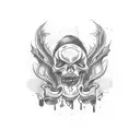 the word "omerta" tattoo design idea