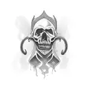 the word "omerta" tattoo design idea