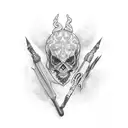 the word "omerta" tattoo design idea