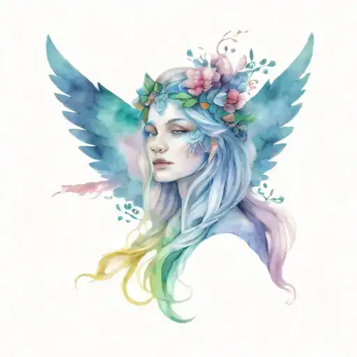 Göttin Freya Nordic goddess tattoo design idea
