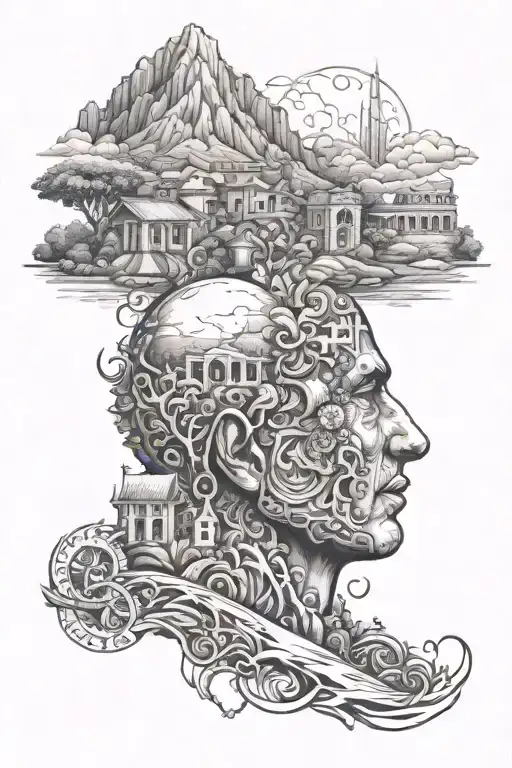 "I would like to get a tattoo design for my forearm with elements associated with Armenia. Could you create some concept tattoo design idea