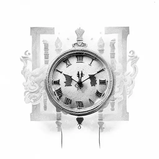 Roman numerals VI I XVII with amore written below it in script tattoo design idea