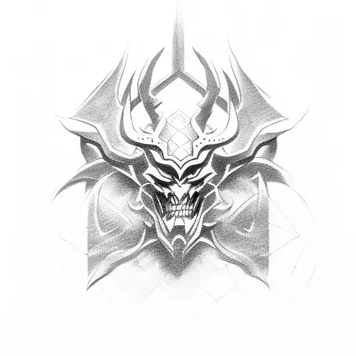 dota 2 shadow fiend tattoo design idea