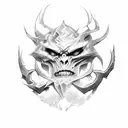 dota 2 shadow fiend tattoo design idea