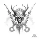 dota 2 shadow fiend tattoo design idea