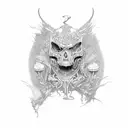  coffin tattoo design idea