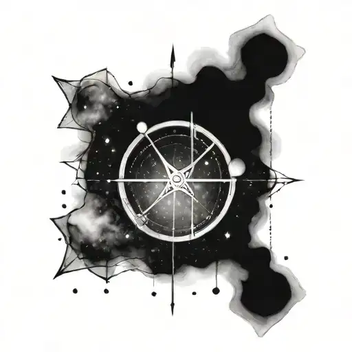 Sagittarius Taurus and Libra constellation tattoo design idea