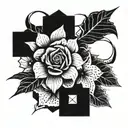 equals tattoo design idea