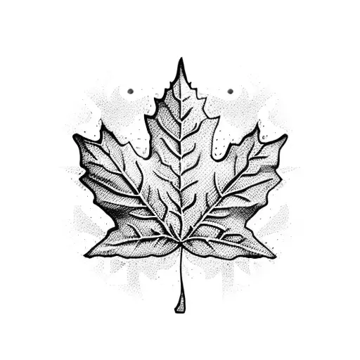 Maple Leaf tattoo design idea