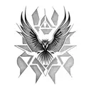 2-3 inch phoenix tattoo design idea
