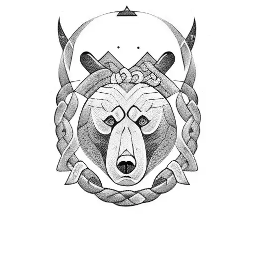 nordic knots for shoulder making a bear tattoo design idea